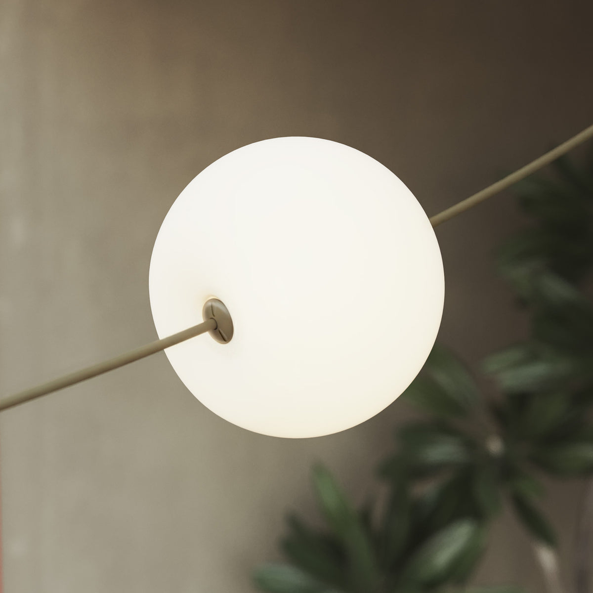 Catena luminosa 3 punti luce da esterno IP67 Verde Oliva - Marina3 Cherry 70 cm