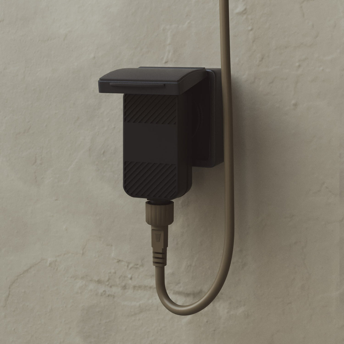 Catena luminosa 3 punti luce da esterno IP67 Verde Oliva - Marina3 Cherry 70 cm