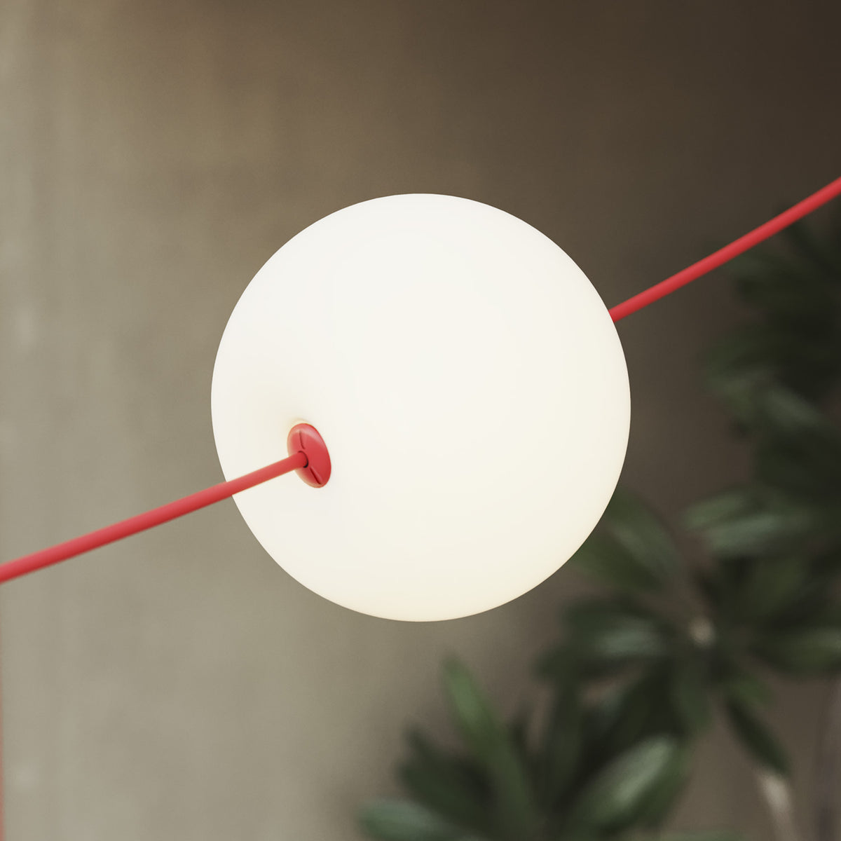 Catena luminosa 6 punti luce da esterno IP67 Rosso Stella Marina - Marina6 Cherry 70 cm