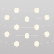 Catena luminosa 12 punti luce da esterno IP67 Bianco Sabbia - Marina12 Cherry