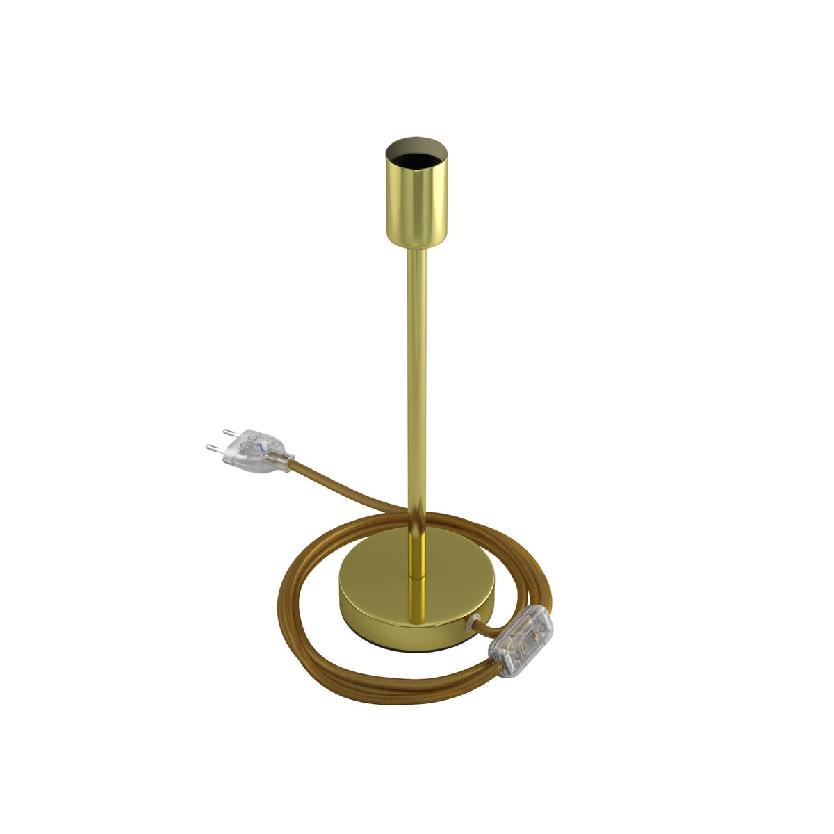 Alzaluce - Lampada da tavolo in metallo - Ottone 30 cm