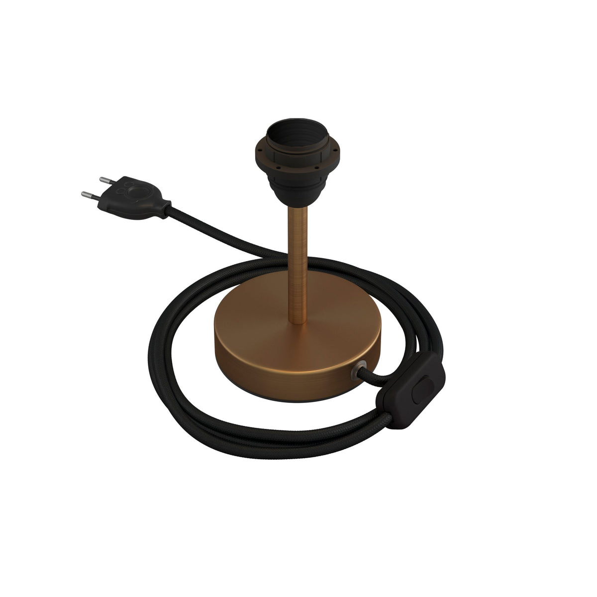 Alzaluce per paralume - Lampada da tavolo in metallo - Bronzo satinato 10 cm