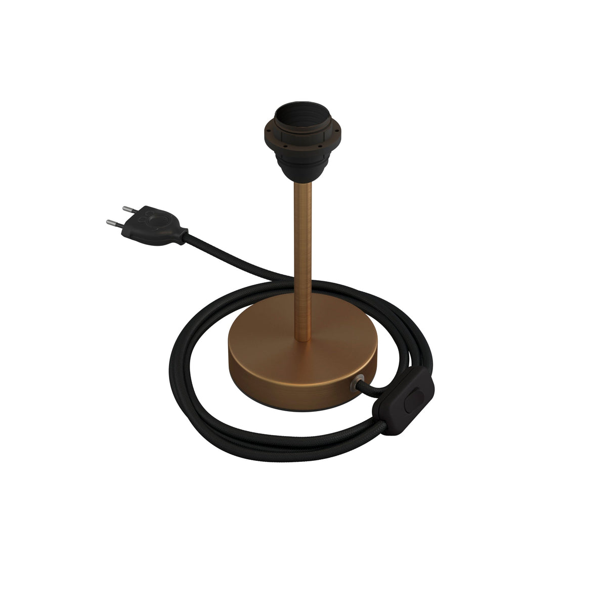 Alzaluce per paralume - Lampada da tavolo in metallo - Bronzo satinato 15 cm