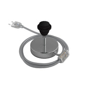 Alzaluce per paralume - Lampada da tavolo in metallo - Cromo 5 cm