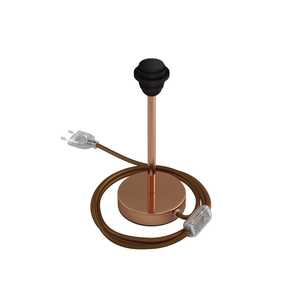 Alzaluce per paralume - Lampada da tavolo in metallo - Rame 20 cm
