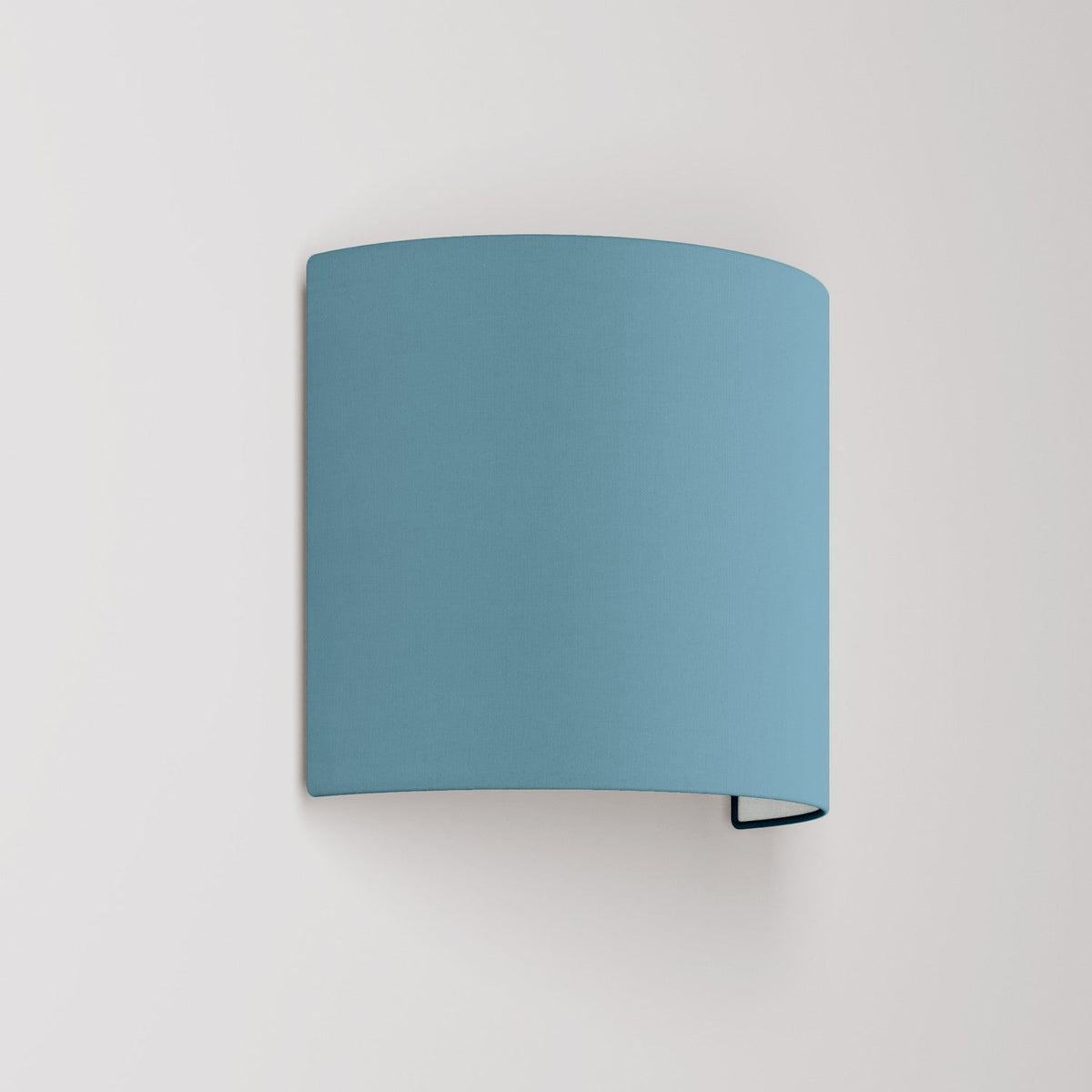 Applique Ventola con paralume in tessuto Teletta azzurro severo - Made in Italy