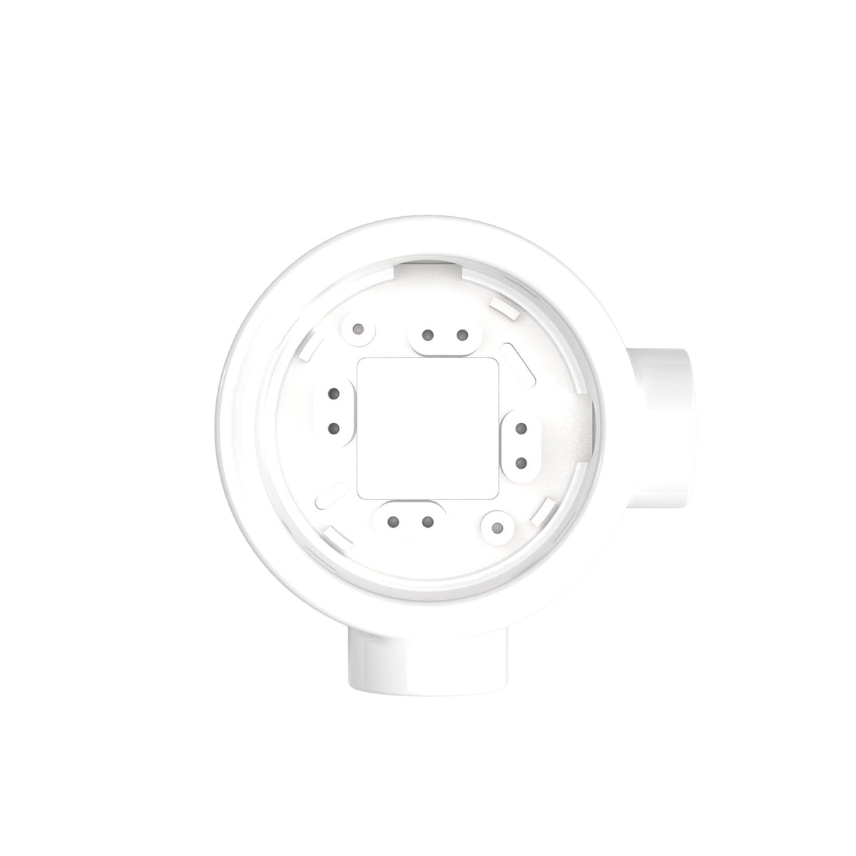 Base in porcellana bianca per presa elettrica e interruttore/deviatore compatibile con Creative-Tubes - da 1 a 4 uscite 2