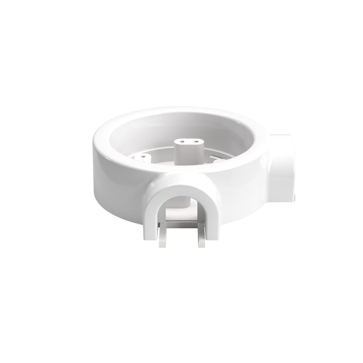 Base in porcellana bianca per presa elettrica e interruttore/deviatore compatibile con Creative-Tubes - da 1 a 4 uscite 2