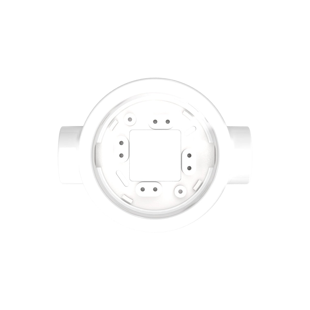 Base in porcellana bianca per presa elettrica e interruttore/deviatore compatibile con Creative-Tubes - da 1 a 4 uscite 2 in linea