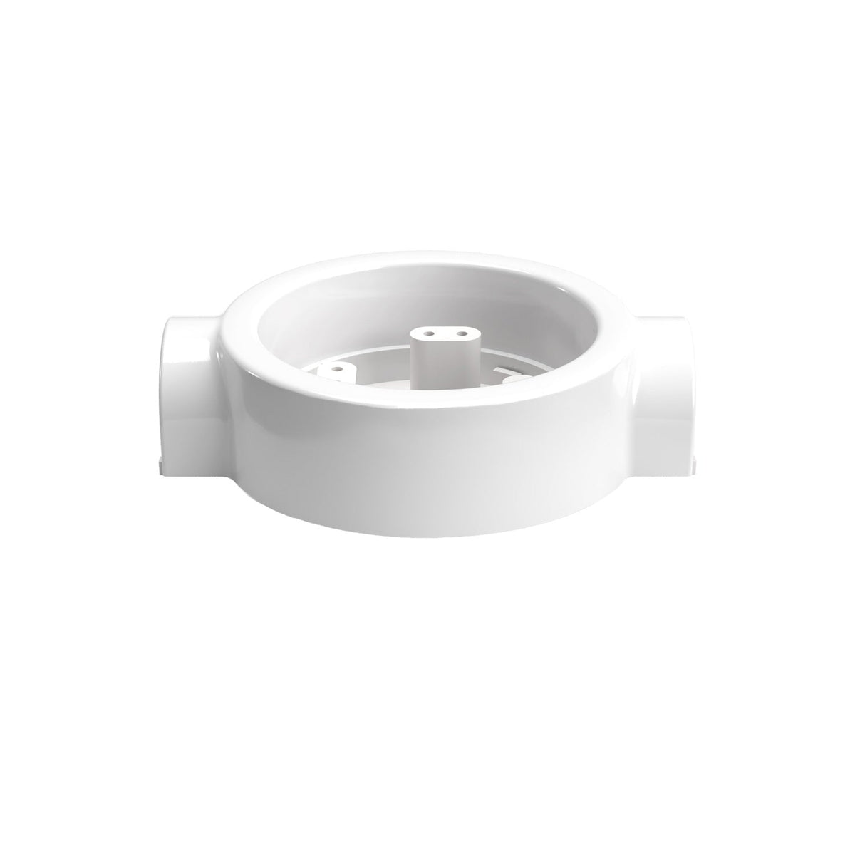 Base in porcellana bianca per presa elettrica e interruttore/deviatore compatibile con Creative-Tubes - da 1 a 4 uscite 2 in linea