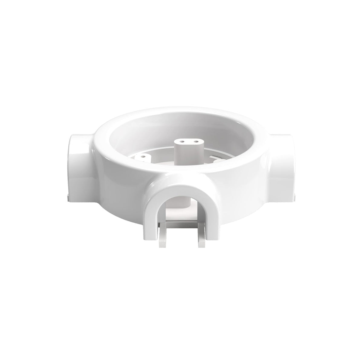 Base in porcellana bianca per presa elettrica e interruttore/deviatore compatibile con Creative-Tubes - da 1 a 4 uscite 3