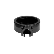 Base in porcellana nera per presa elettrica e interruttore/deviatore compatibile con Creative-Tubes - da 1 a 4 uscite 1