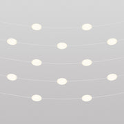 Catena luminosa 12 punti luce da esterno IP67 Bianco sabbia - Marina12