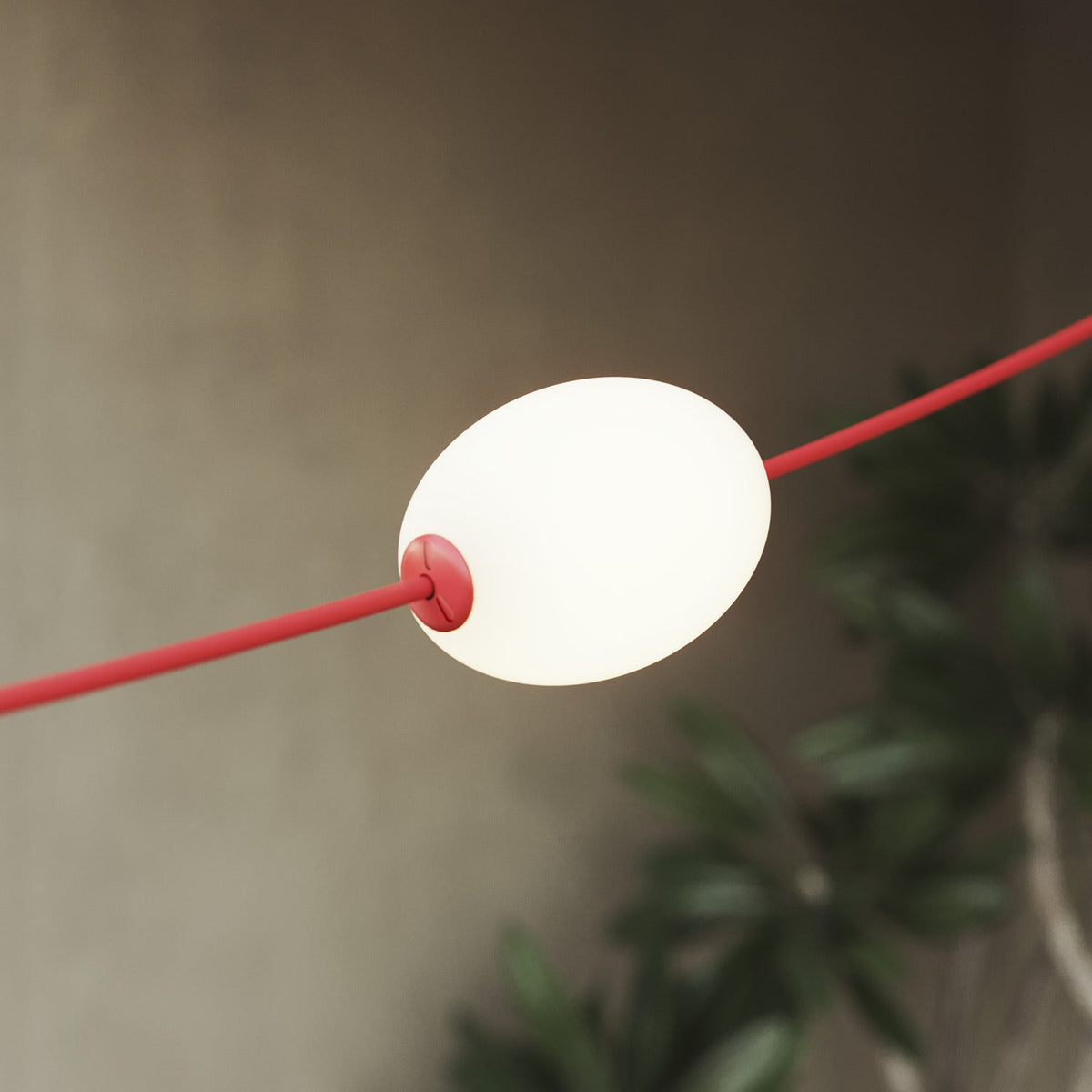 Catena luminosa 12 punti luce da esterno IP67 Rosso stella marina - Marina12