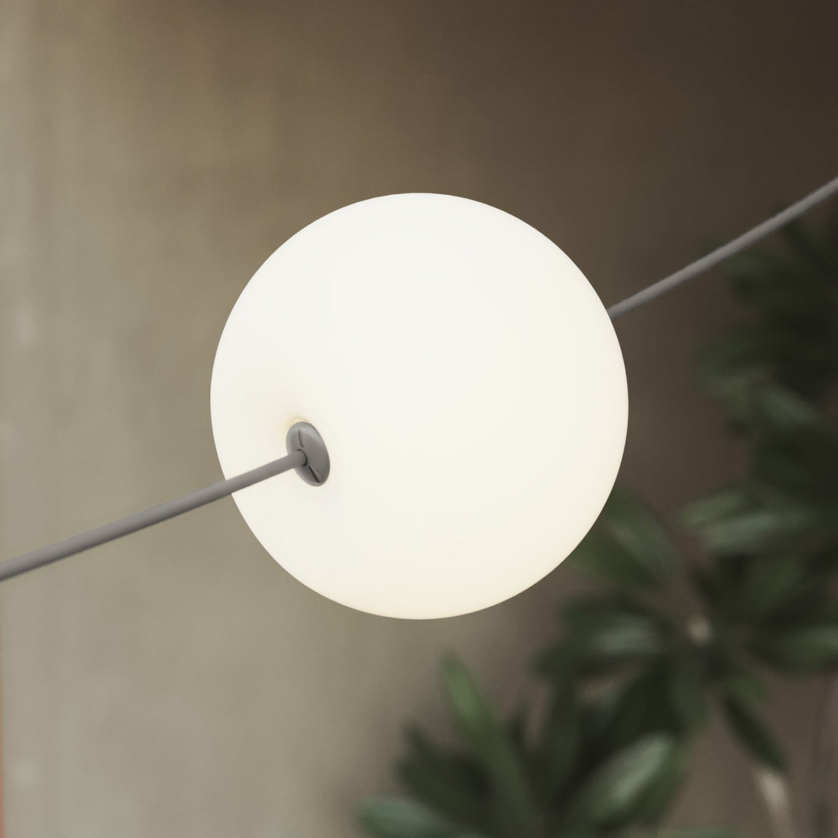 Catena luminosa 3 punti luce da esterno IP67 Grigio - Marina3 Cherry 140 cm