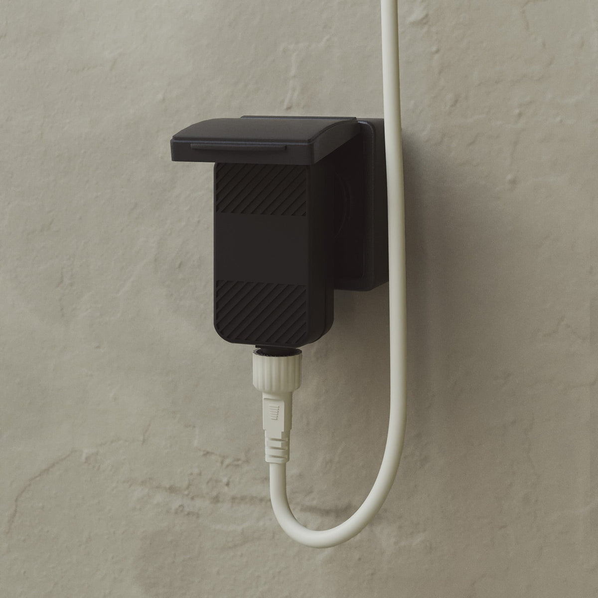 Catena luminosa 4 punti luce da esterno IP67 Bianco Sabbia - Marina4 Cherry 70 cm