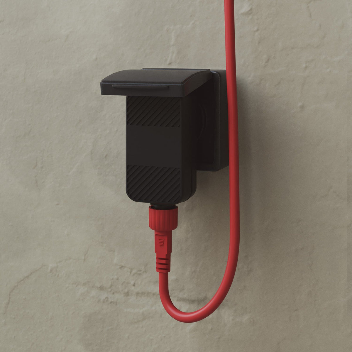 Catena luminosa 4 punti luce da esterno IP67 Rosso Stella Marina - Marina4 Cherry 140 cm