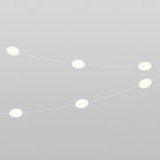 Catena luminosa 6 punti luce da esterno IP67 Bianco sabbia - Marina6