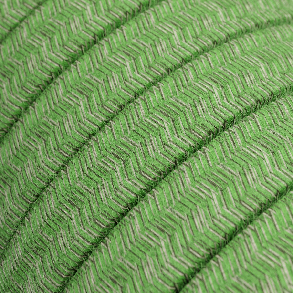 Catenaria Sistema Lumet 'Maioliche' da 7,5 m con cavo tessile, 5 portalampada e paralumi Giallo e Verde, gancio e spina nera