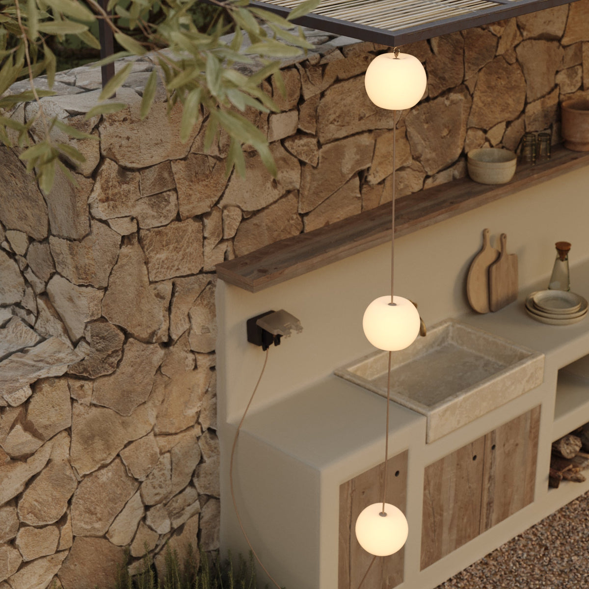Cavo di connessione Alimentatore / Paralume - Marina - Desert brown
