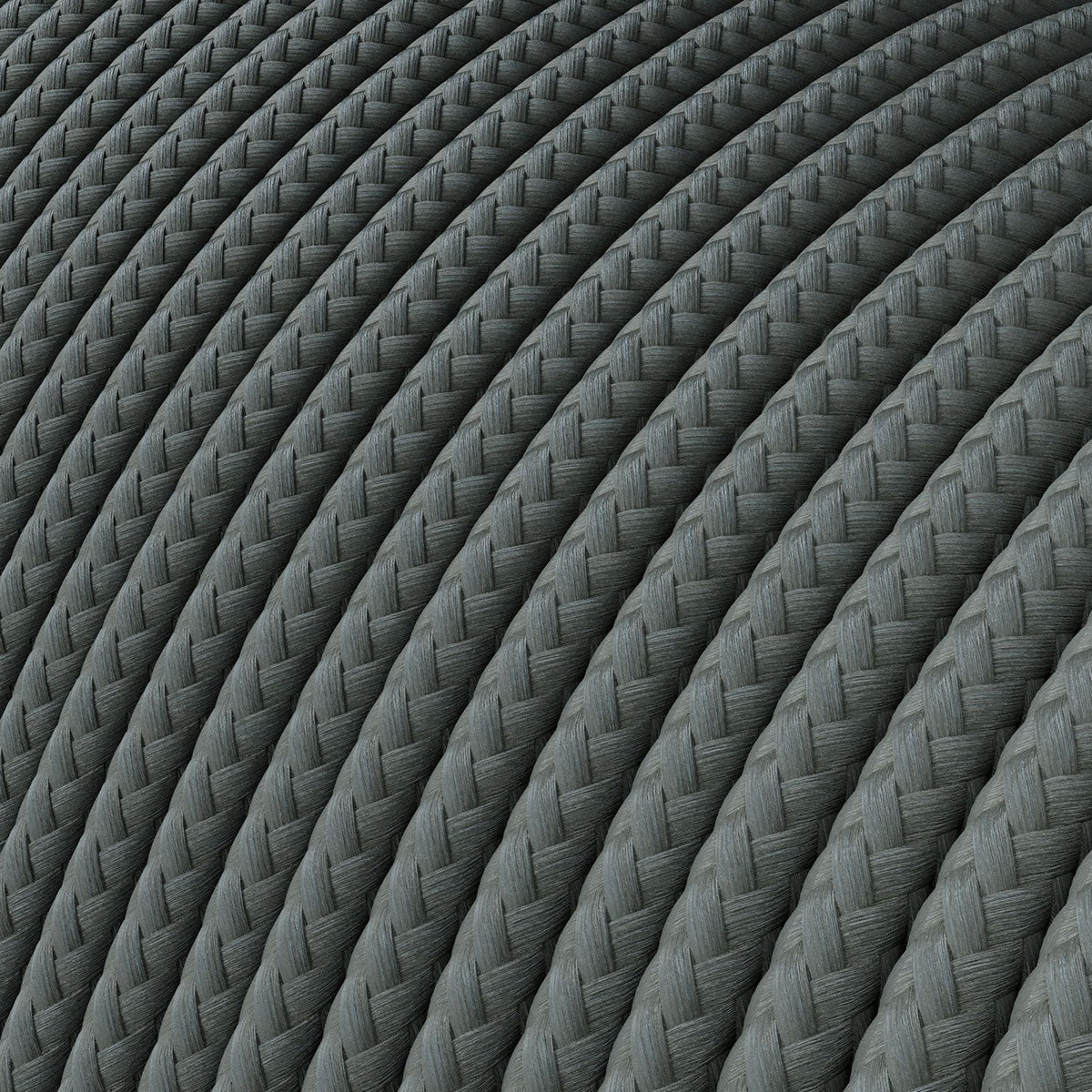 Cavo elettrico Extra Low Voltage rivestito in tessuto effetto seta Grigio RM03
