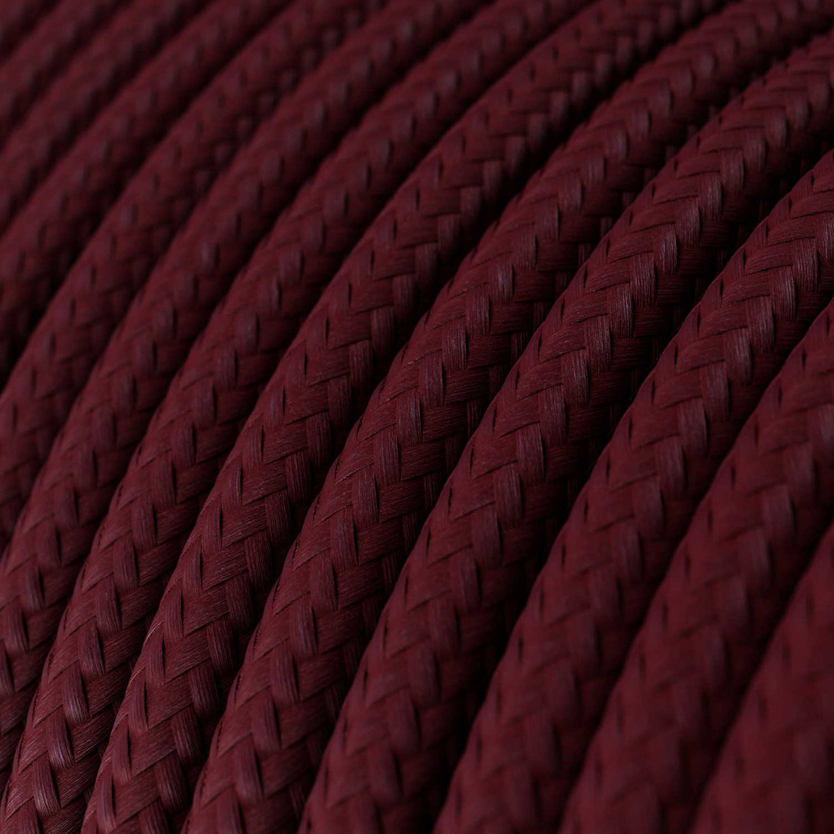 Cavo elettrico in tessuto Bordeaux - L'Originale Creative Cables, per lampade e lampadari - RM19
