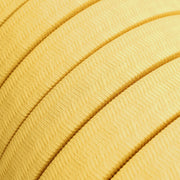 Cavo elettrico per catenaria rivestito in tessuto Giallo CM10