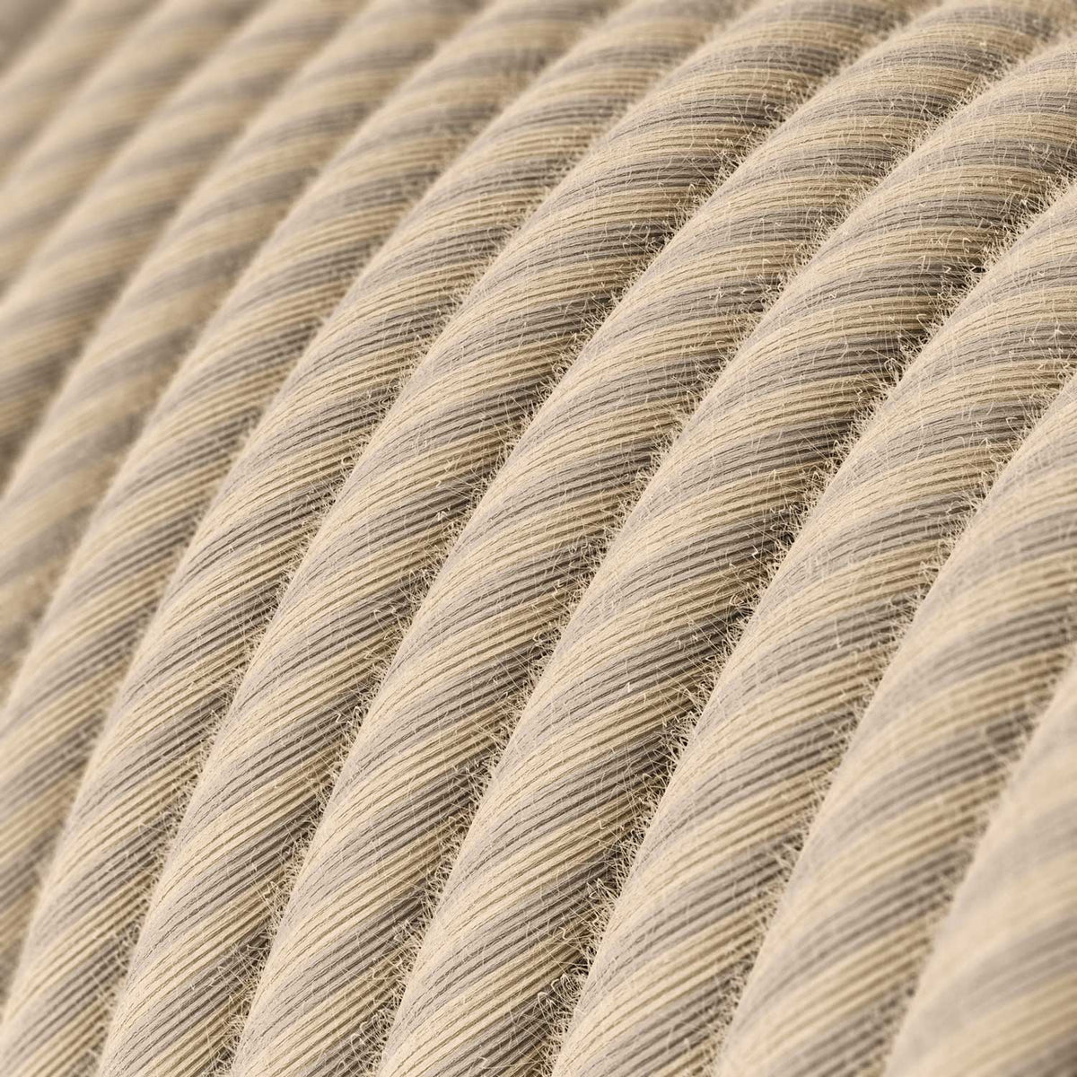 Cavo tessile in cotone e lino Paglia Vertigo - L'Originale Creative Cables, per valorizzare i tuoi lampadari - ERD20