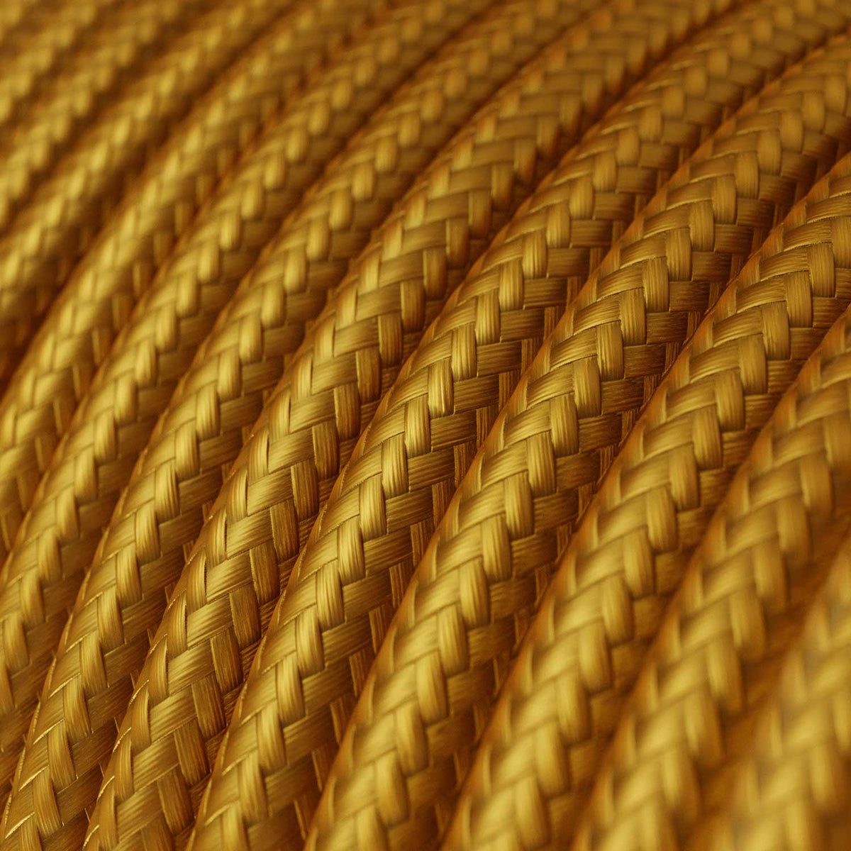 Cavo tessile Oro lucido - L'Originale Creative-Cables - RM05 rotondo 2x0,75mm / 3x0,75mm