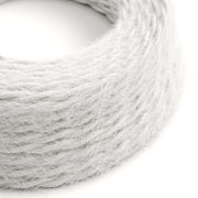 Cavo tessile per illuminazione Bianco Ottico Marlene - L'Originale Creative Cables, pensato per lampade originali - TP01