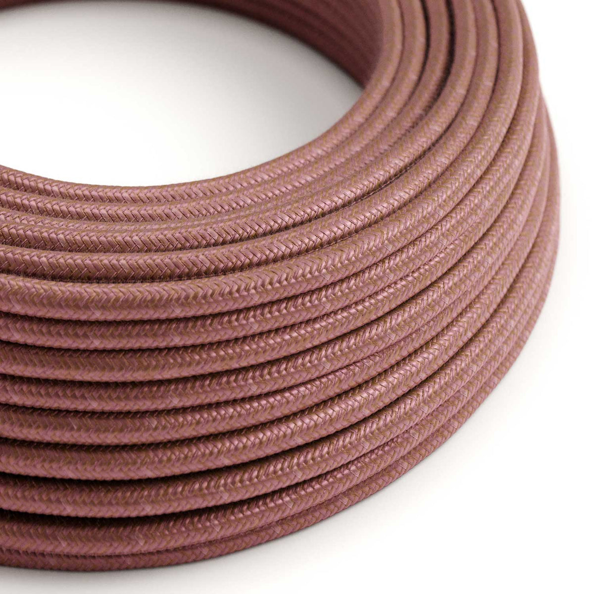 Cavo tessile per illuminazione in cotone color Marsala - L'Originale Creative Cables, per lampade presonalizzabili - RX11