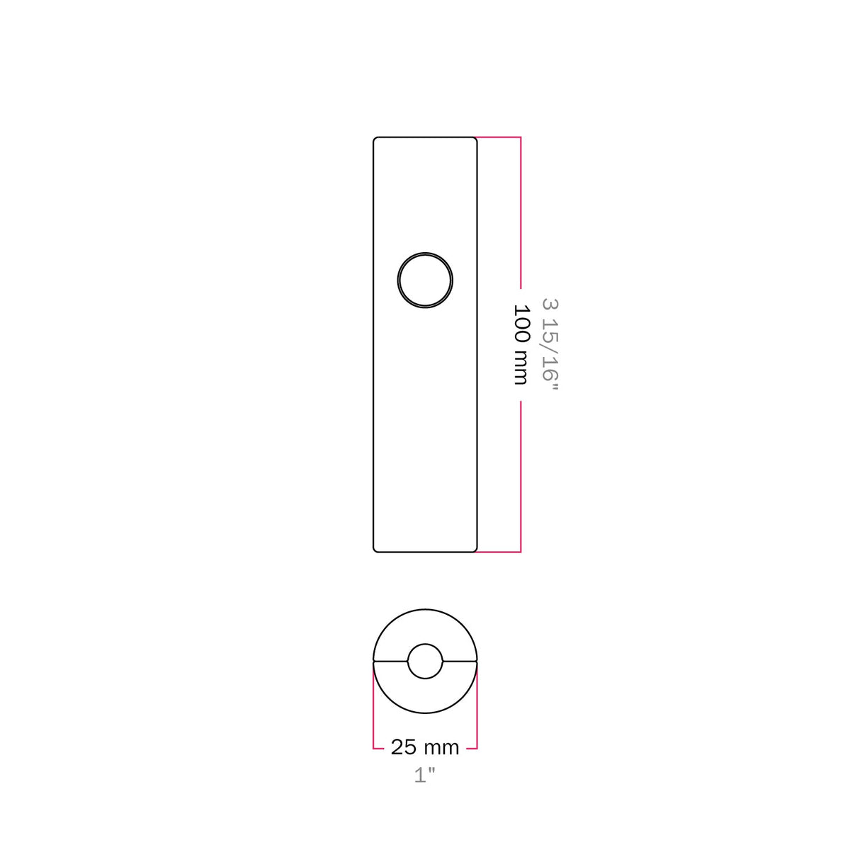Dimmer universale a pulsante con collegamento di terra per lampadine incandescenza e led dimmerabili - Bianco