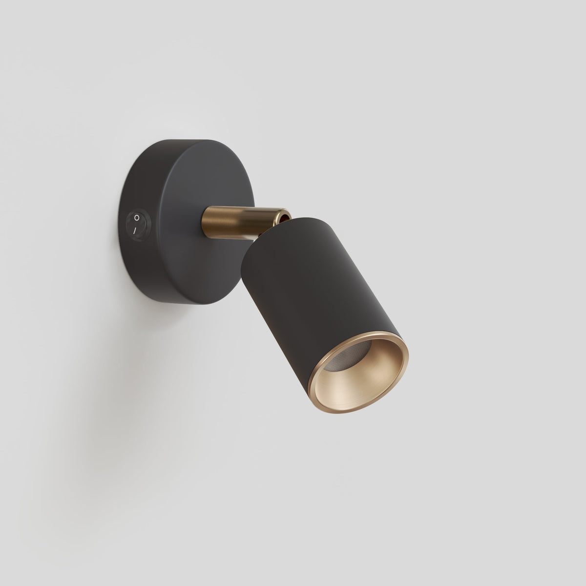 Faretto GU10 orientabile da parete o soffitto Bispot - Nero / Bronzo satinato Si Si