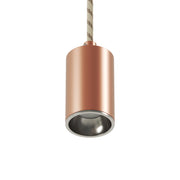 Faretto GU10 Spotlight LED Bispot - Rame satinato / Cromo