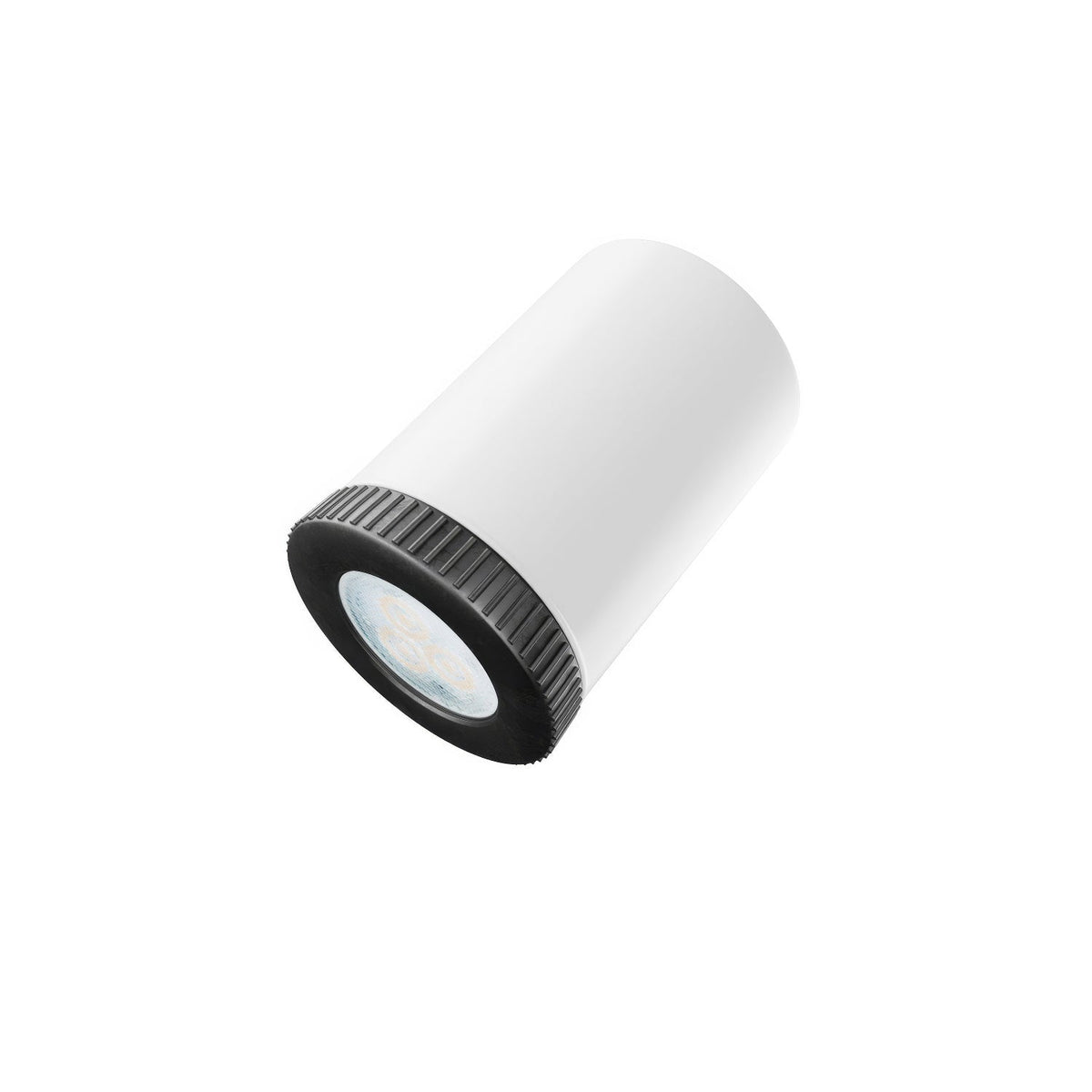 Fermaluce con 2 faretti orientabili Mini Spotlight GU1d0 - Bianco opaco