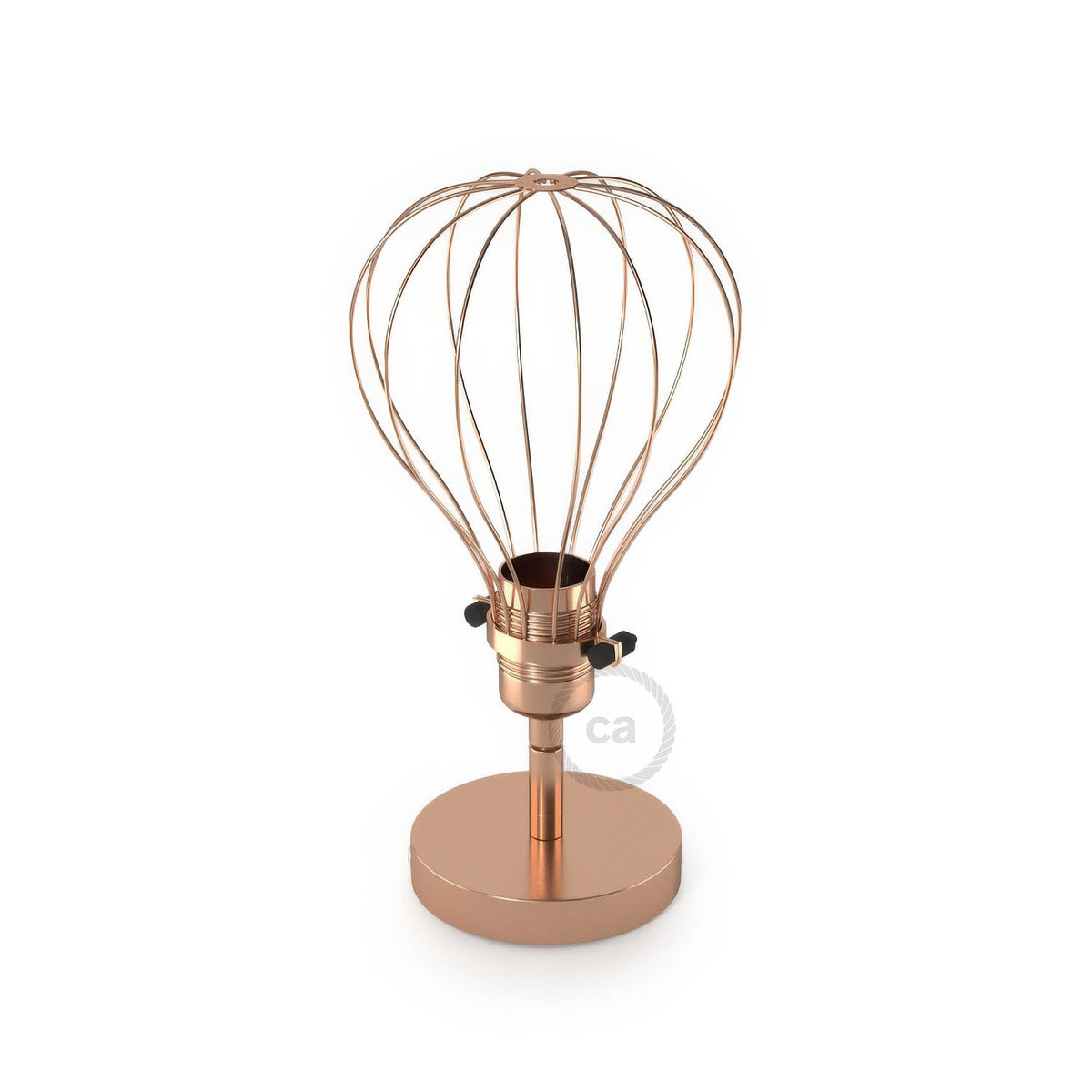 Fermaluce Metallo 90° con paralume Drop, lampada filomuro orientabile in metallo - Rame