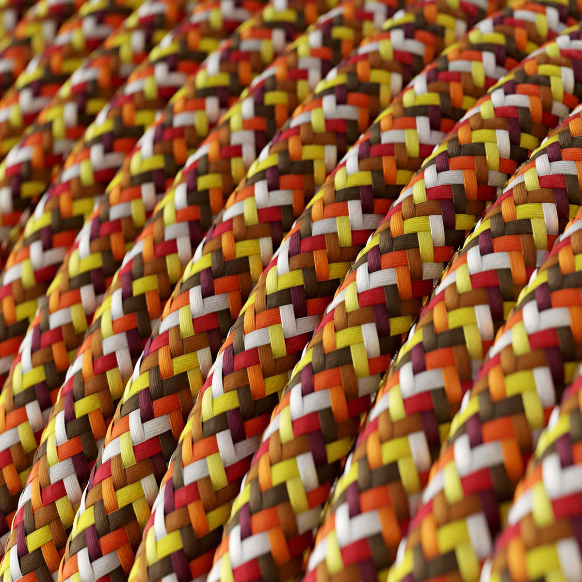 Filo elettrico in tessuto Pixel Palette Arancione - L'Originale Creative Cables, per dar nuova vita alle tue lampade - RX01