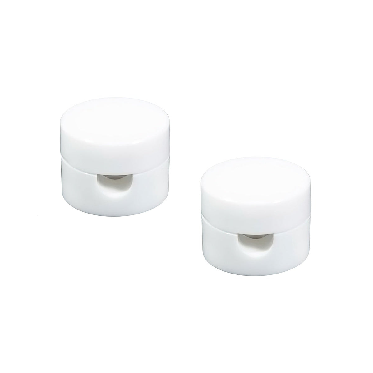 Fissaggio a parete passacavo universale per cavo tessile per illuminazione 2x0,75 e 3x0,75 - Bianco