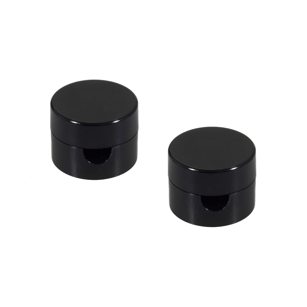 Fissaggio a parete passacavo universale per cavo tessile per illuminazione 2x0,75 e 3x0,75 - Nero