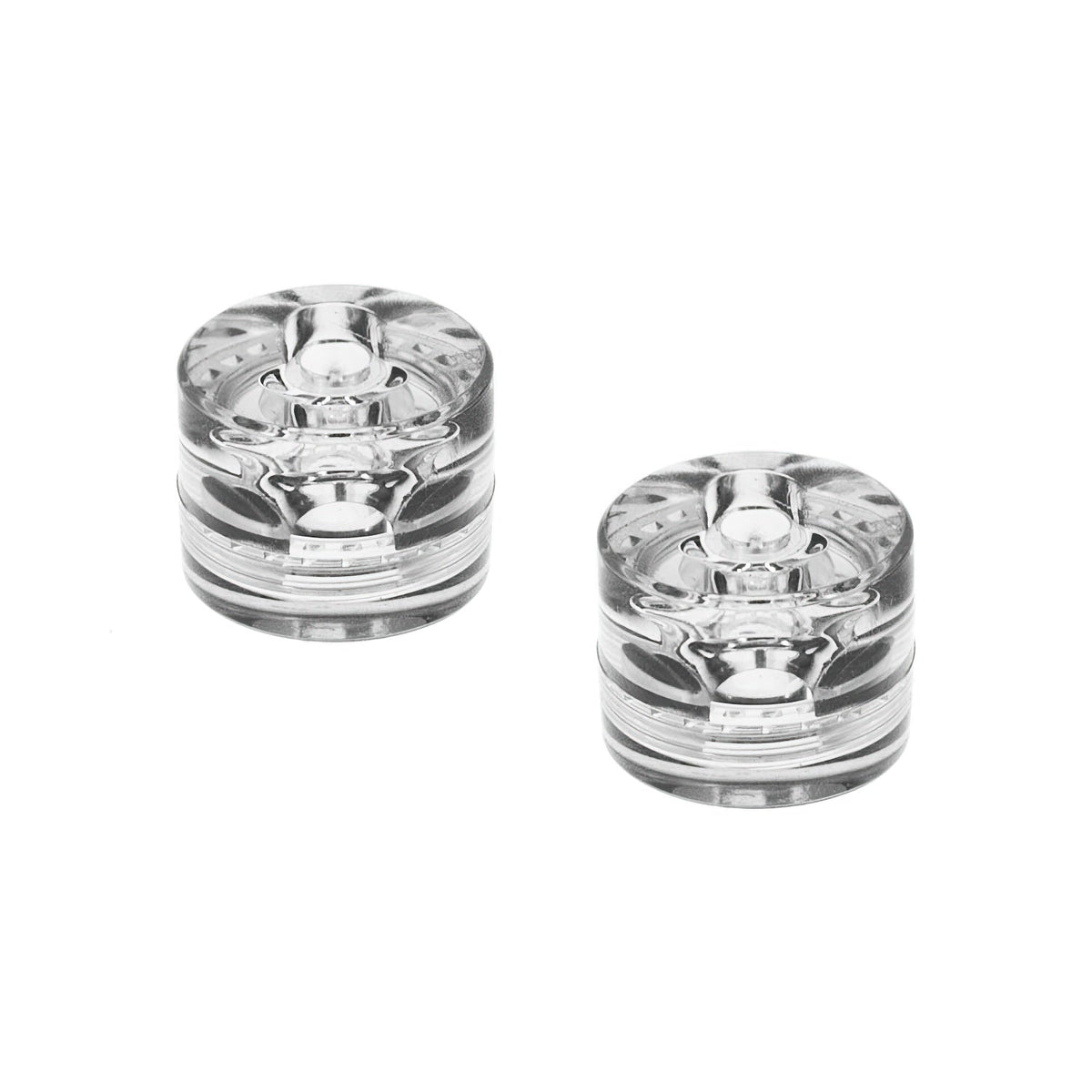 Fissaggio a parete passacavo universale per cavo tessile per illuminazione 2x0,75 e 3x0,75 - Trasparente