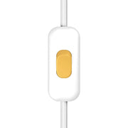 Interruttore Unipolare rompifilo Creative Switch Bianco e pulsante Mostarda