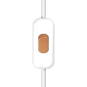 Interruttore Unipolare rompifilo Creative Switch Bianco e pulsante Rame