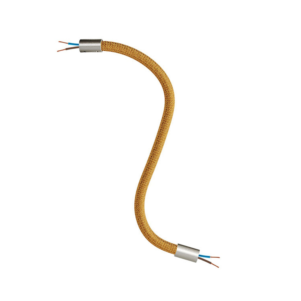 Kit Creative Flex tubo flessibile di estensione rivestito in tessuto RM73 Bronzo con terminali metallici Titanio satinato 30 cm