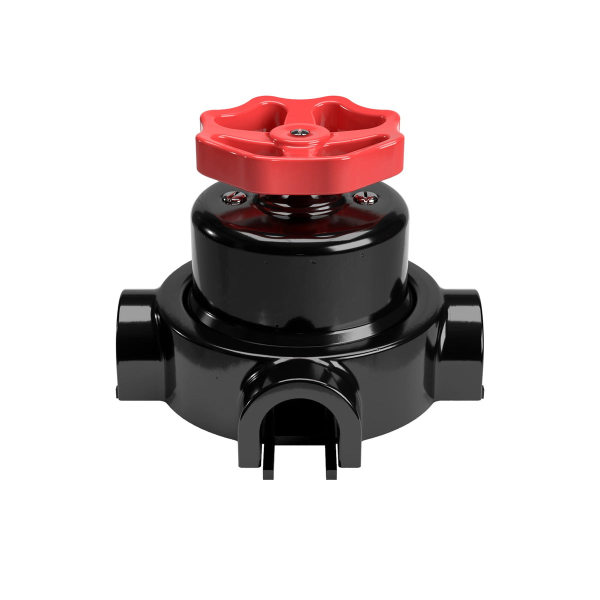 Kit interruttore/deviatore con manopola e base per Creative-Tubes in porcellana nera Rosso 3