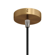 Kit Mini Rosone cilindrico in metallo a 1 foro centrale - Bronzo satinato Conico