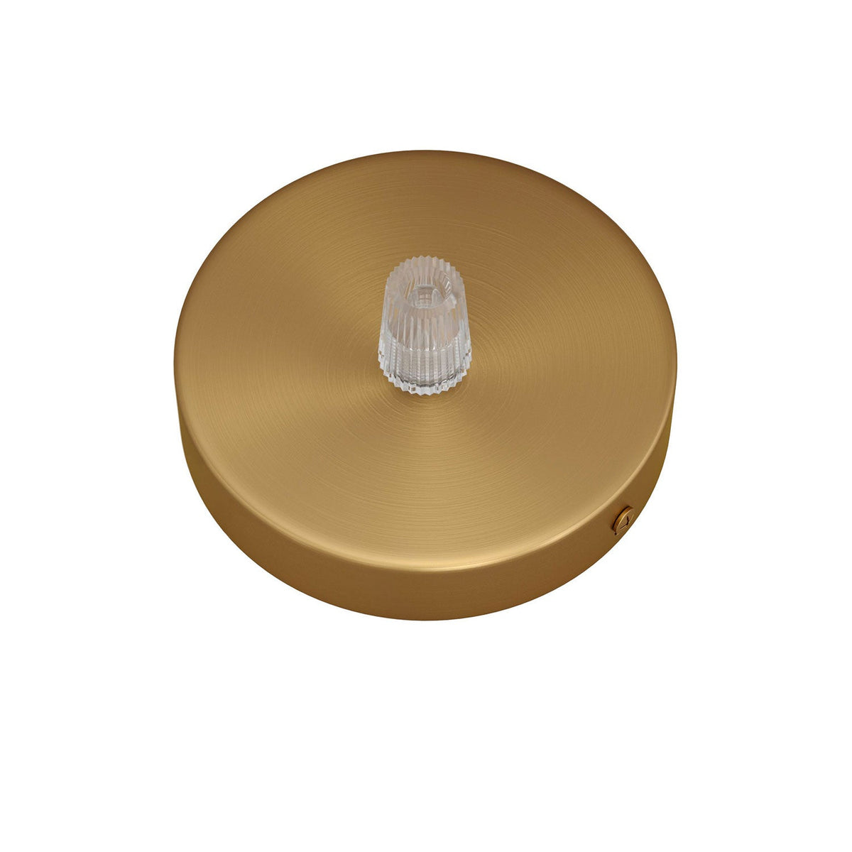 Kit Mini Rosone cilindrico in metallo a 1 foro centrale - Bronzo satinato Conico