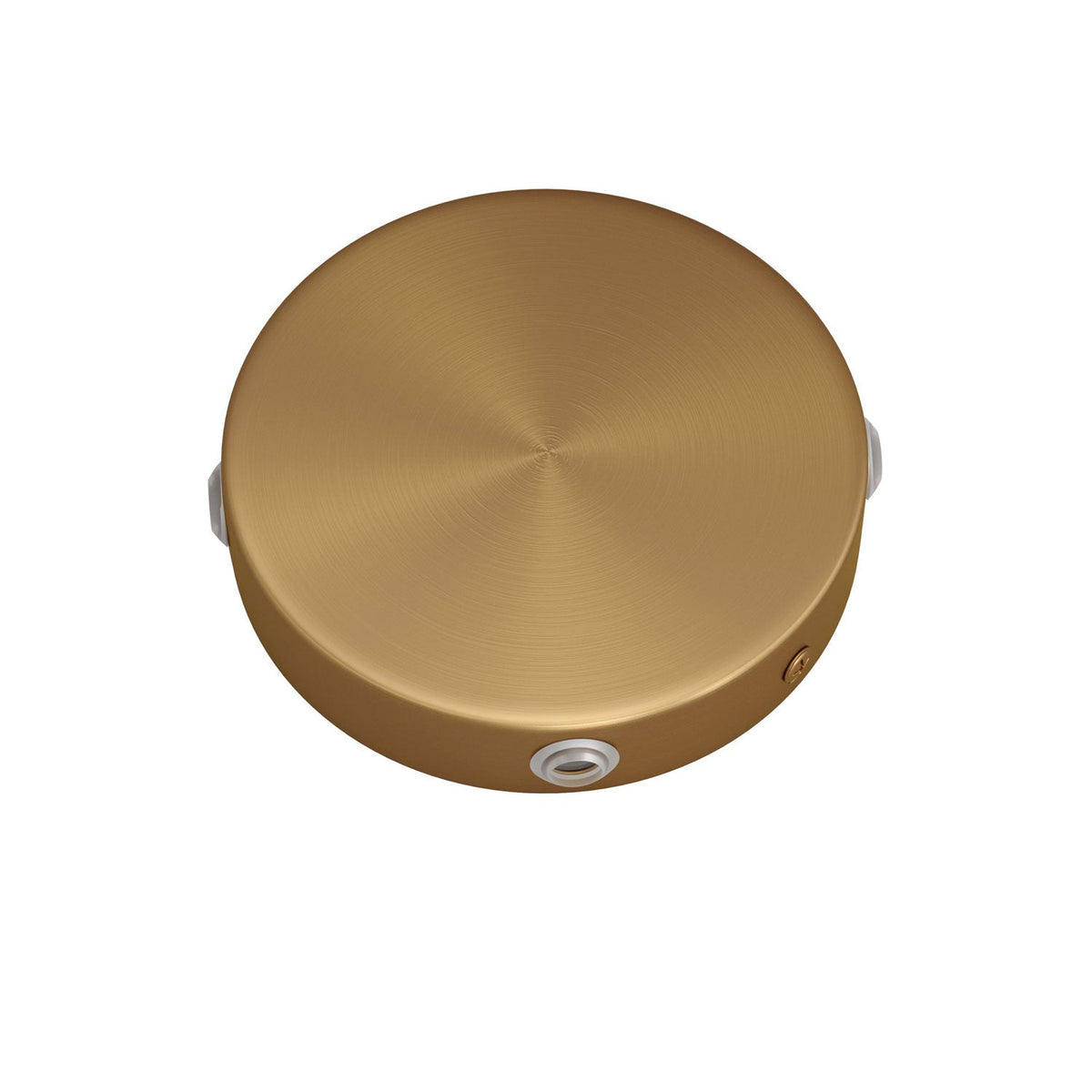 Kit Mini rosone cilindrico in metallo a 4 fori laterali (scatola di derivazione) - Bronzo satinato