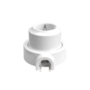 Kit presa Schuko da parete e base per Creative-Tubes in porcellana - Bianco 1