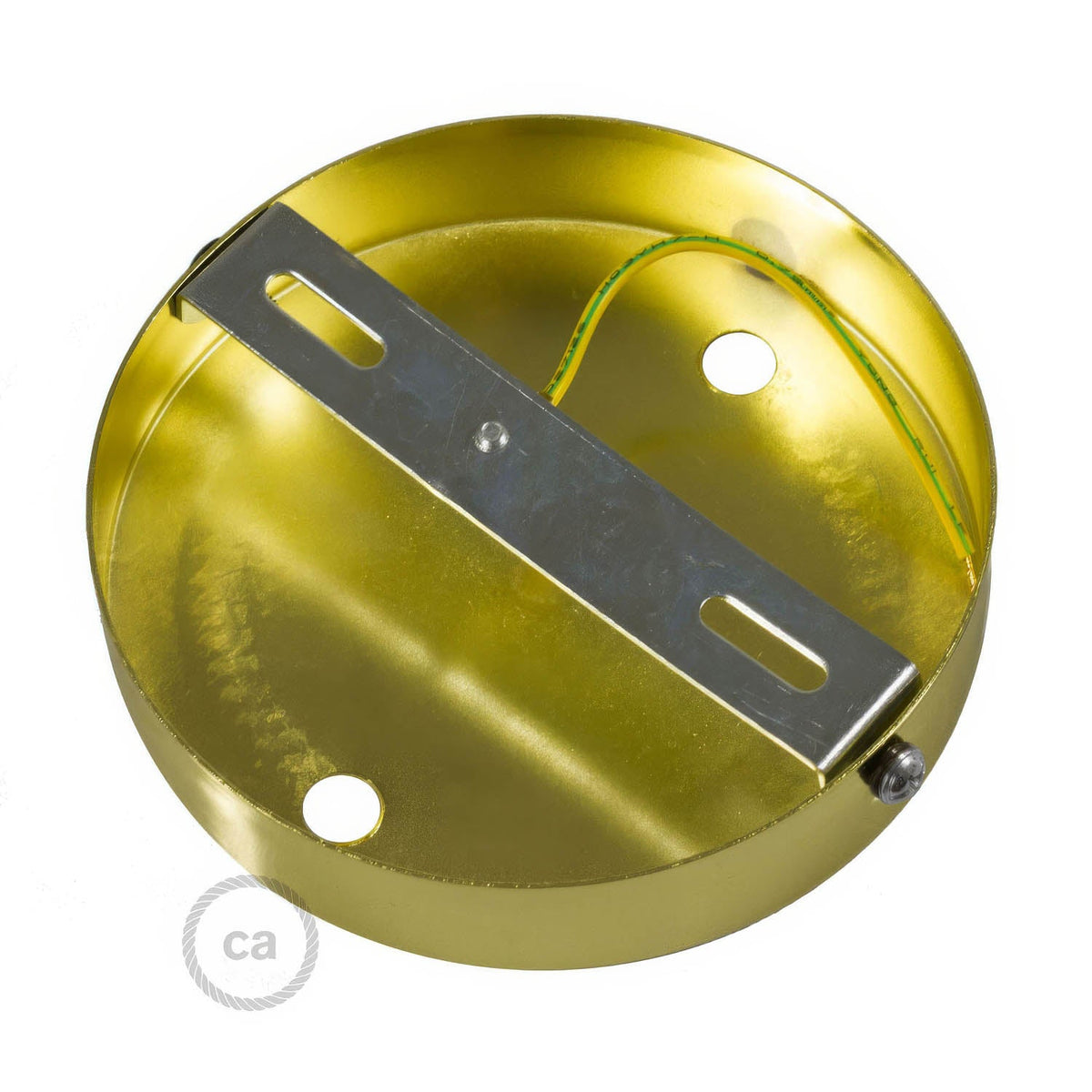 Kit rosone cilindrico in metallo a 2 fori - Bronzo satinato Conico
