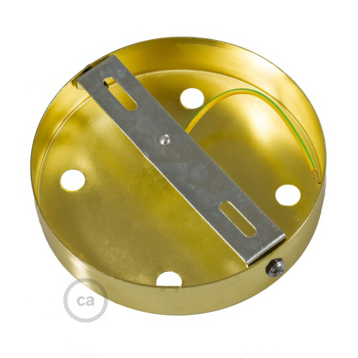 Kit rosone cilindrico in metallo a 4 fori - Ottone Conico